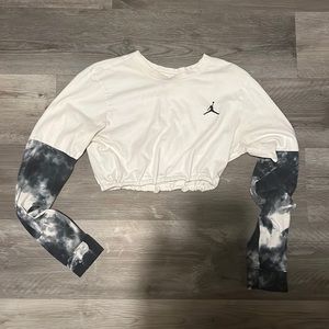 Custom cropped Jordan Nike top